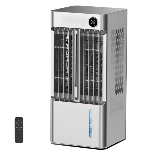 5L Air Cooler Fan – Portable Floor Standing Air Conditioner with 3 Speeds, Wide Oscillation & 24H Timer