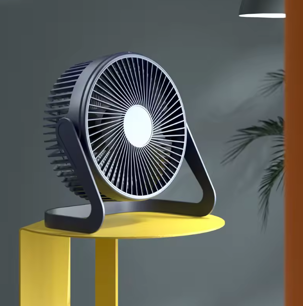 5” Silent Turbo Desk Fan – USB Powered Strong Wind Cooling Fan | Compact Rotating Desktop Air Circulator for Home, Office & Travel