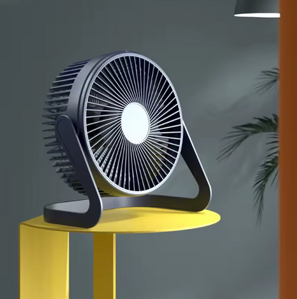 5” Silent Turbo Desk Fan – USB Powered Strong Wind Cooling Fan | Compact Rotating Desktop Air Circulator for Home, Office & Travel
