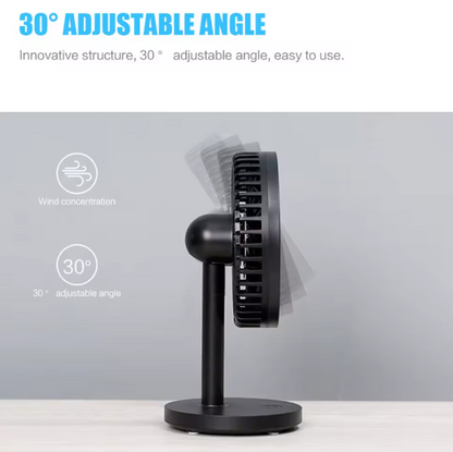 USB Adjustable Desk Fan – 3-Speed Mini Cooling Fan | Quiet Portable Airflow for Office, Bedroom, Laptop & Travel