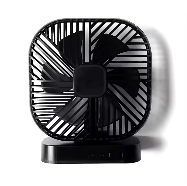 USB Magnetic Desk Fan – 5” Mini Table Fan with 2 Power Options | Quiet Portable Cooling for Office, Students & Travel