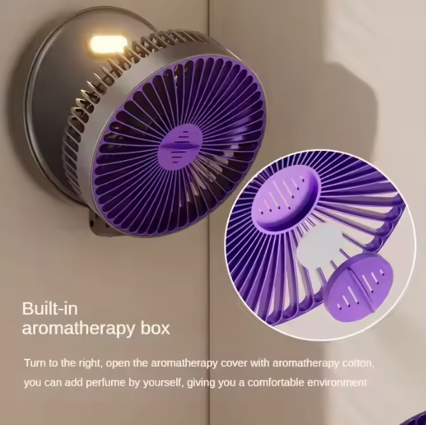 4-in-1 Foldable USB Desk Fan with Warm Night Light – Rechargeable Portable Cooling Fan for Home & Bedroom
