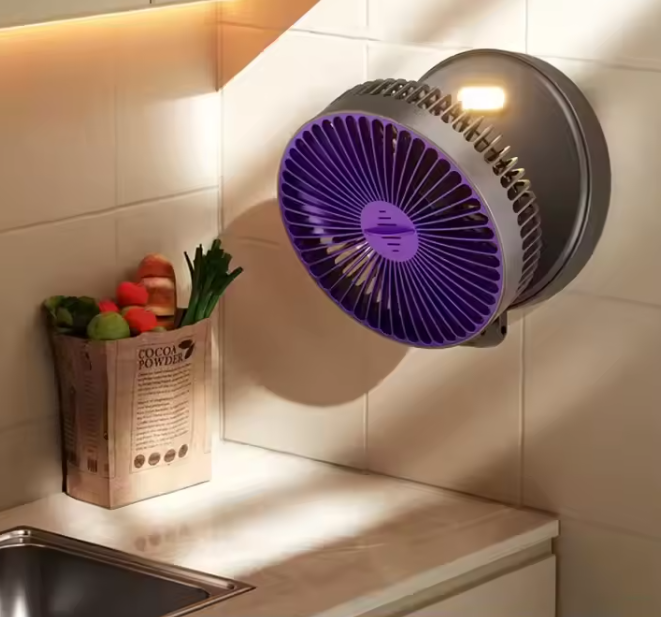 4-in-1 Foldable USB Desk Fan with Warm Night Light – Rechargeable Portable Cooling Fan for Home & Bedroom