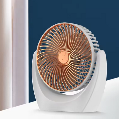Portable Rechargeable Desk Fan – Quiet Mini Table Fan for Office, Bedroom, Travel | USB Cooling Fan, Compact & Powerful