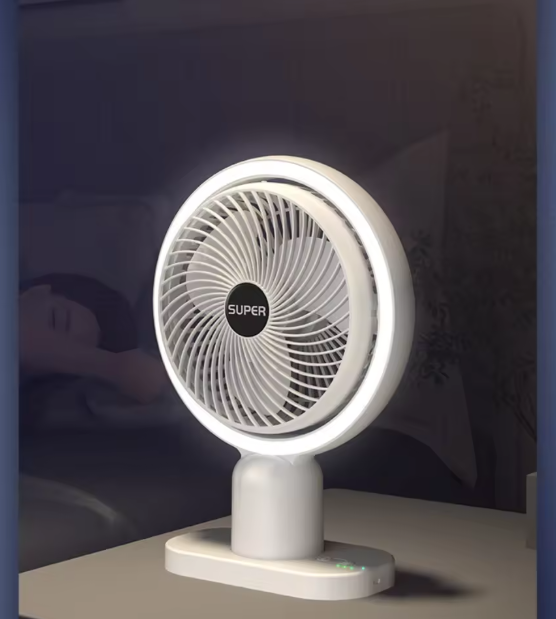 Mini Portable Desk Fan – USB Rechargeable Table Fan with Strong Airflow | Quiet Cooling Fan for Office, Home & Travel