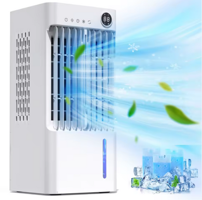 5L Air Cooler Fan – Portable Floor Standing Air Conditioner with 3 Speeds, Wide Oscillation & 24H Timer
