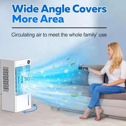 5L Air Cooler Fan – Portable Floor Standing Air Conditioner with 3 Speeds, Wide Oscillation & 24H Timer