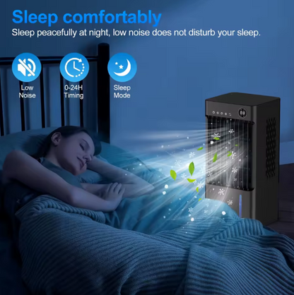Portable Evaporative Air Cooler – Cooling Fan for Home, Office & Bedroom | Energy Efficient AC Alternative with Water Cooling