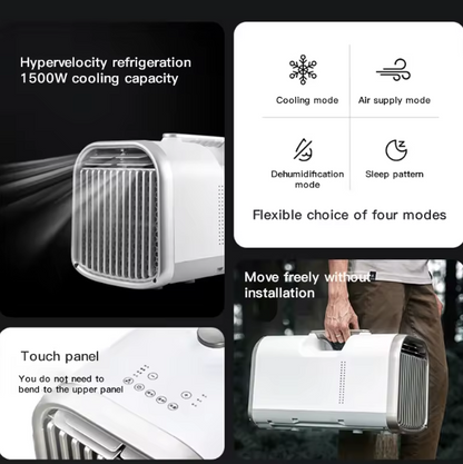 Portable 24V Air Conditioner 1500W – Mini AC Unit for Caravan, RV, Car & Tent | Compact Cooling for Travel & Camping