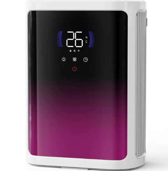 Quiet Portable Dehumidifier for Home – Air Moisture Absorber with Auto Defrost & Thermal Protection | Bedroom, Bathroom & Office