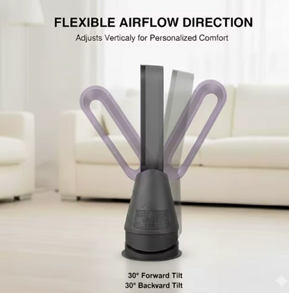 3-in-1 Bladeless Tower Fan & Heater