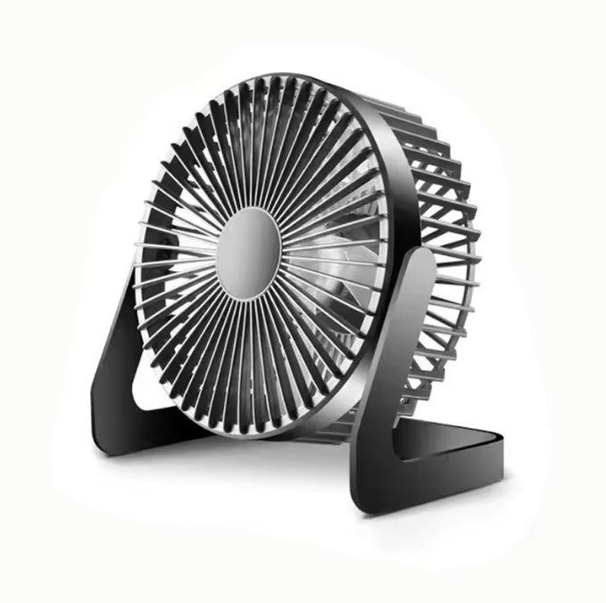 5” Silent Turbo Desk Fan – USB Powered Strong Wind Cooling Fan | Compact Rotating Desktop Air Circulator for Home, Office & Travel