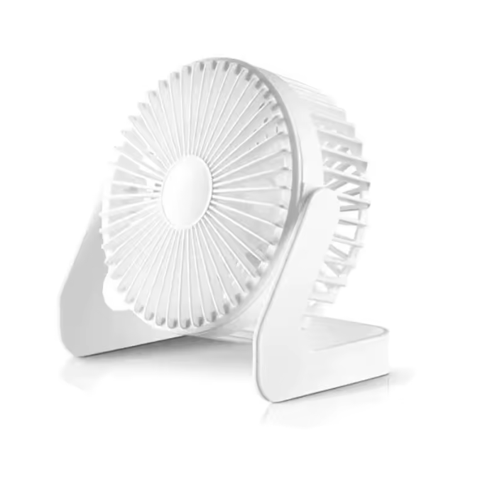 5” Silent Turbo Desk Fan – USB Powered Strong Wind Cooling Fan | Compact Rotating Desktop Air Circulator for Home, Office & Travel