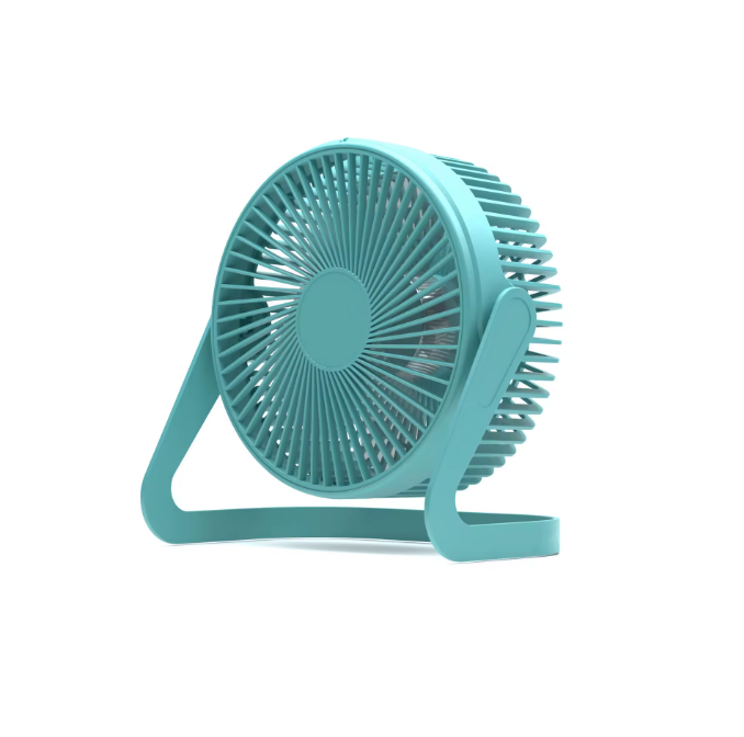 5” Silent Turbo Desk Fan – USB Powered Strong Wind Cooling Fan | Compact Rotating Desktop Air Circulator for Home, Office & Travel