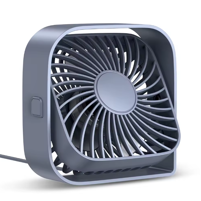USB Mini Desk Fan – Super Quiet 3-Speed Cooling Fan | Compact Desktop Airflow for Office, Bedroom & Dorm