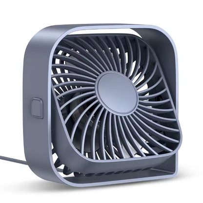 USB Mini Desk Fan – Super Quiet 3-Speed Cooling Fan | Compact Desktop Airflow for Office, Bedroom & Dorm