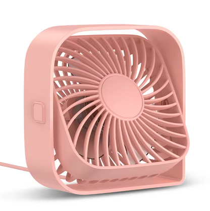 USB Mini Desk Fan – Super Quiet 3-Speed Cooling Fan | Compact Desktop Airflow for Office, Bedroom & Dorm