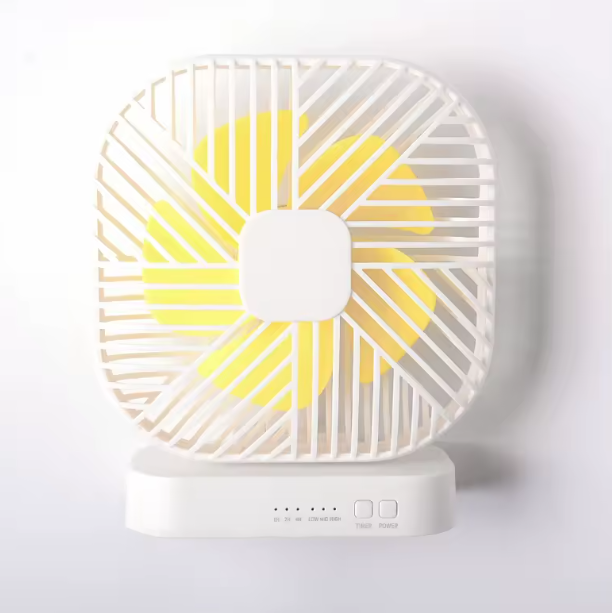 USB Magnetic Desk Fan – 5” Mini Table Fan with 2 Power Options | Quiet Portable Cooling for Office, Students & Travel